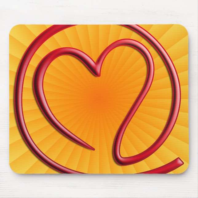 e m a i l 4 y o u | yellow radial mouse pad (Front)