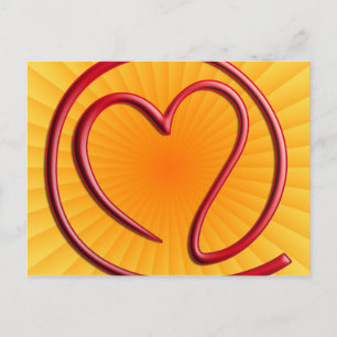e m a i l 4 y o u yellow radial postcard