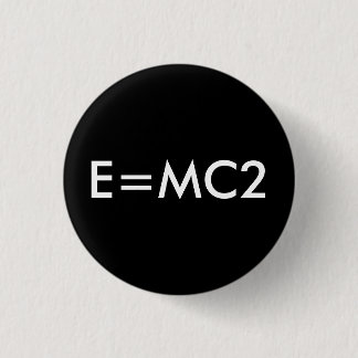 E=MC2 badge - BLACK