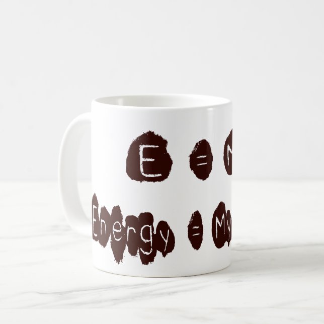 E = MC2 COFFEE MUG (Front Left)