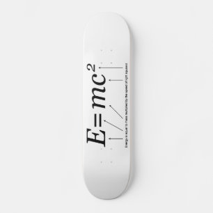 E=MC2 Einstein's Theory of Relativity Skateboard