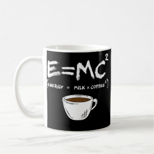 E = MC2 Energy Milk Coffee Funny Science Coffee Mug