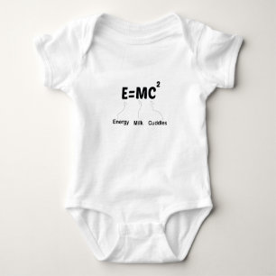 E=MC2 energy milk cuddles, Science baby gift Baby Bodysuit