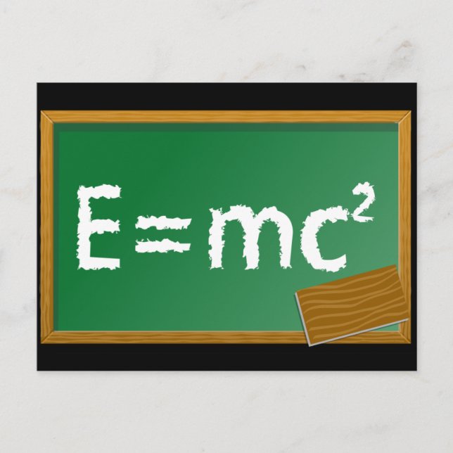 E=mc2 Postcard (Front)