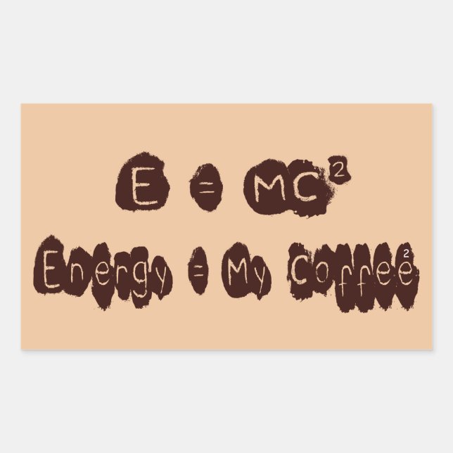 E = MC2 RECTANGULAR STICKER (Front)