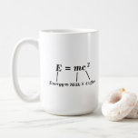 E=mc2 science physics energy Einstein funny Coffee Mug<br><div class="desc">a great gift for teachers,  physics students,  or nerds</div>
