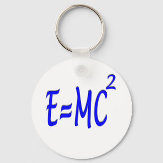 E = MC 2 (blue) Key Ring