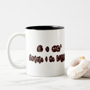 E=MC Coffee Two-Tone Coffee Mug