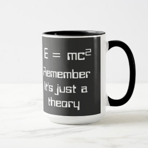 E=mc². Einstein's theory of relativity on a mug! Mug
