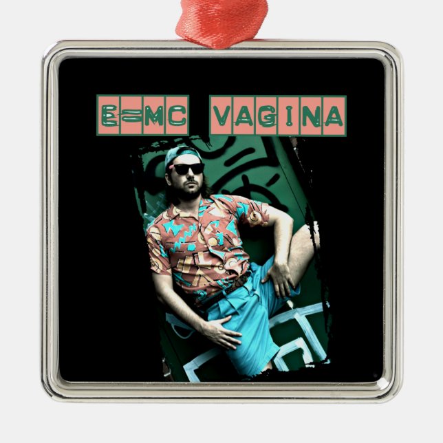 e=mcvagina metal tree decoration (Front)