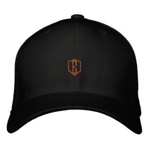 E Monogram Black-Hat Flexfit Wool Large XL Stylish Embroidered Hat