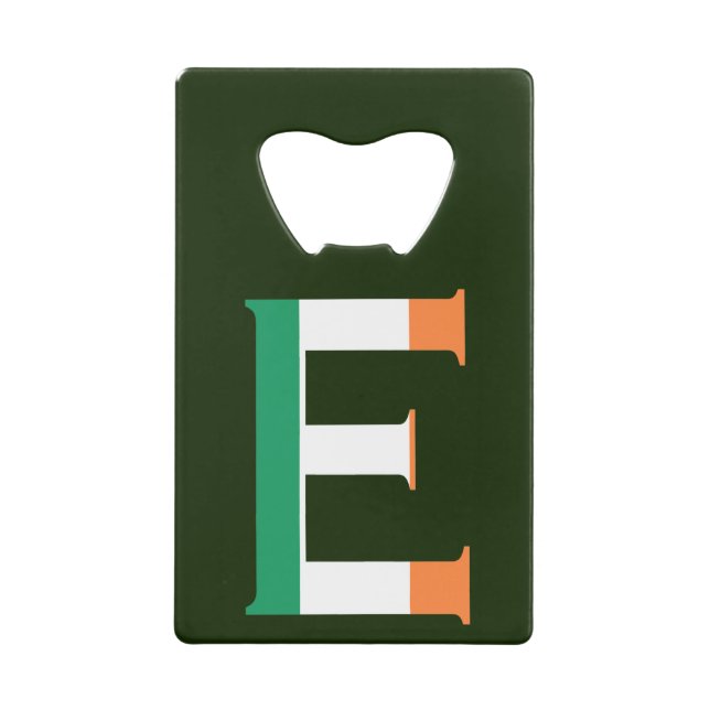 E Monogram overlaid on Irish Flag bocnt (Front)