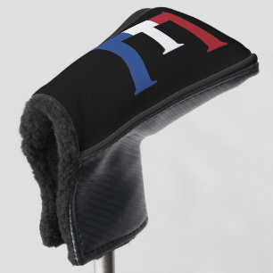 E Monogram overlaid on NLD Flag on bk pccnt Golf Head Cover