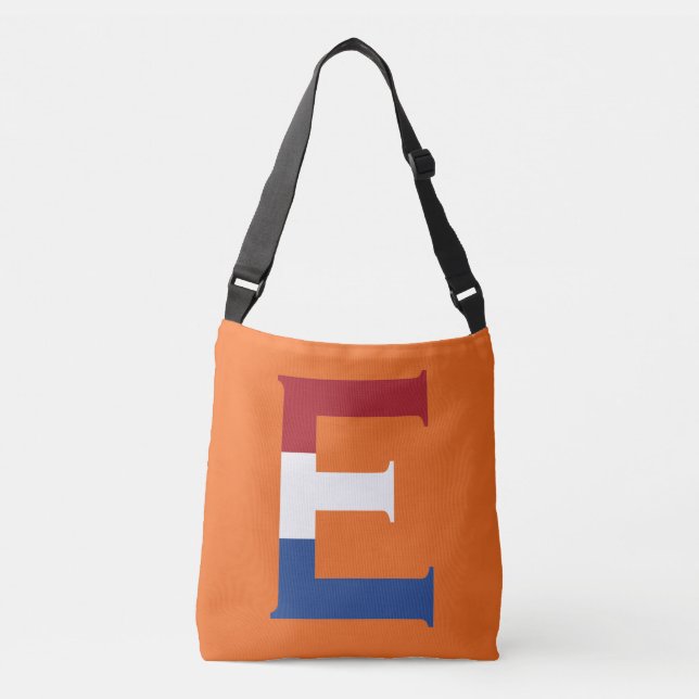 E Monogram overlaid on NLD Flag on or cbbcnt Crossbody Bag (Front)