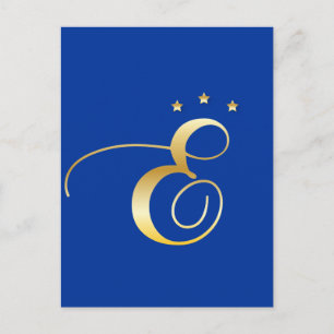 E-monogram Postcard