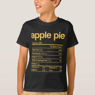 E Nutrition Facts Funny Thanksgiving Christmas T-Shirt