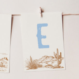 "E" ONE Western High Chair Banner Card
