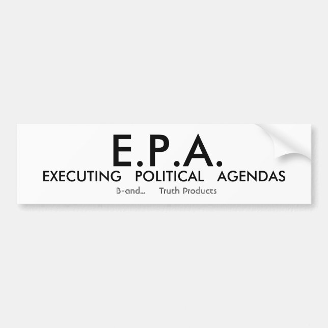 E.P.A. BUMPER STICKER (Front)
