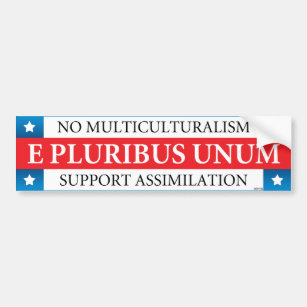 E Pluribus Unum Bumper Sticker
