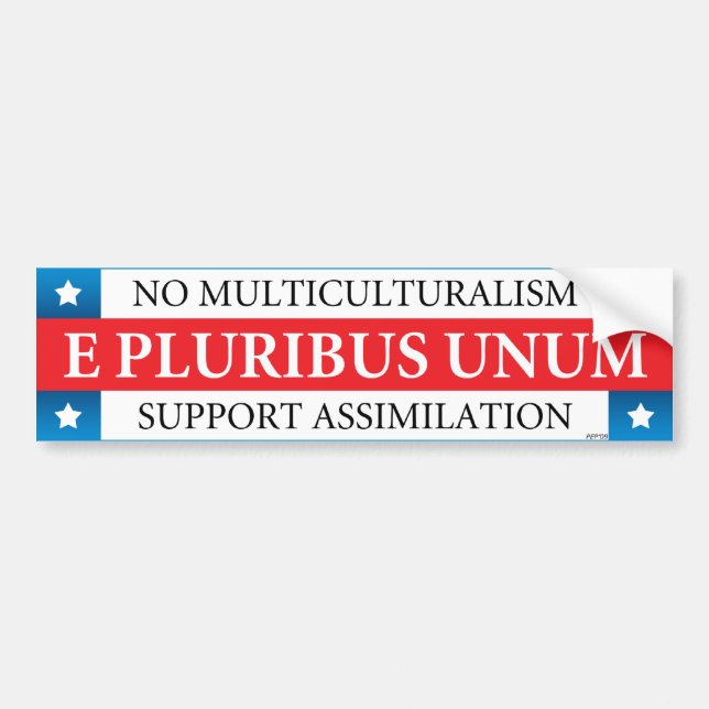 E Pluribus Unum Bumper Sticker (Front)