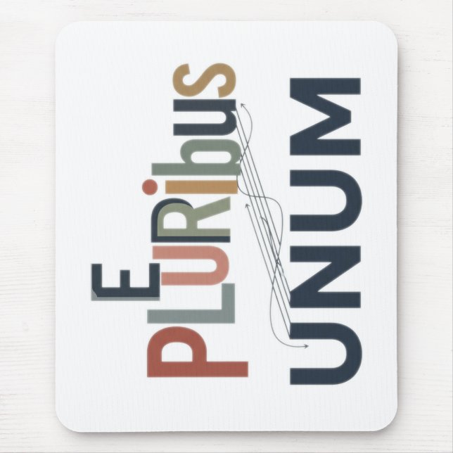 "E Pluribus Unum" - Design for Unity Mouse Pad (Front)