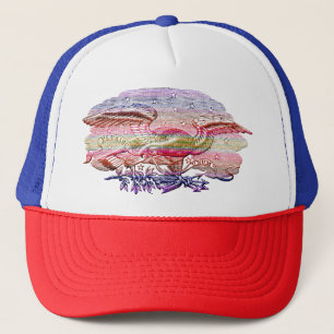 E Pluribus Unum Patriotic Eagle Americana Art Trucker Hat