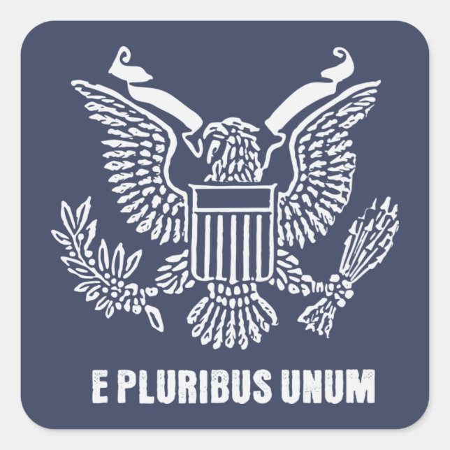 E Pluribus Unum - Patriotic Stickers (Front)