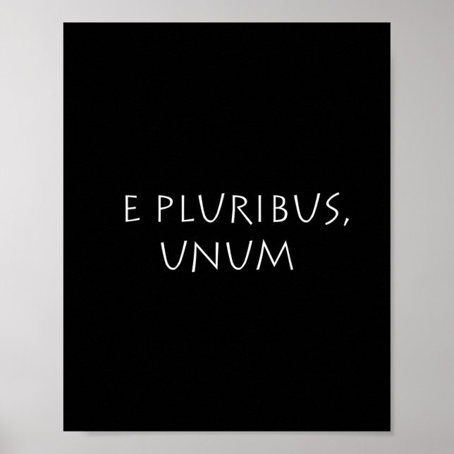 E pluribus unum poster (Front)