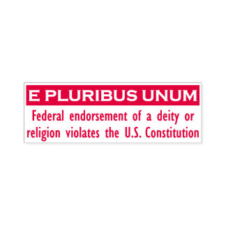 E PLURIBUS UNUM Stamp - Red/Large