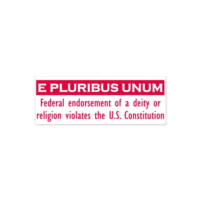 E PLURIBUS UNUM Stamp - Red/Small (Design)