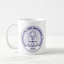 E & R Mug,Navy Logo with scripture 