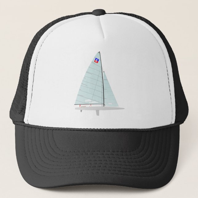 E-scow   Racing Sailboat onedesign  Class Trucker Hat (Front)