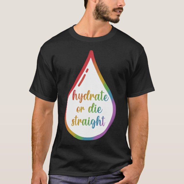 e Straight Droplet T-Shirt (Front)
