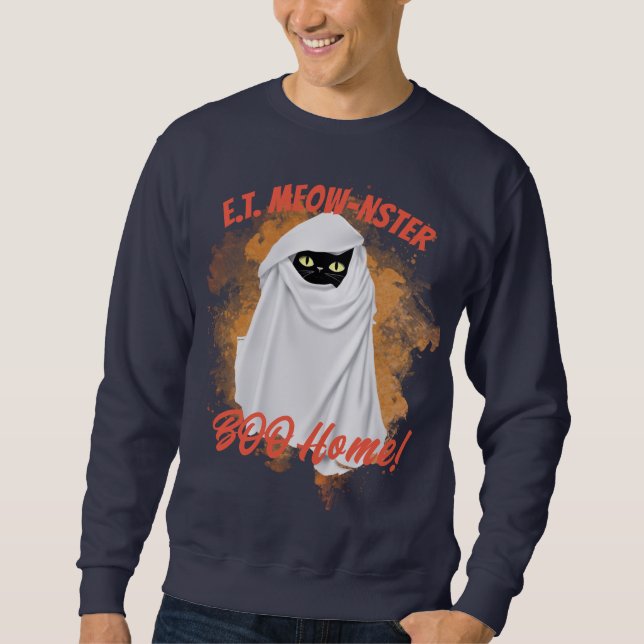 "E.T. Boo" Halloween Sweatshirt - Home Movie Spoof (Front)
