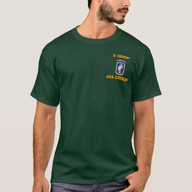 E Troop 17th Cavalry VSR M113 ACAV Shirt (Front)