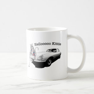 E-type Jag with hot cat girl Coffee Mug