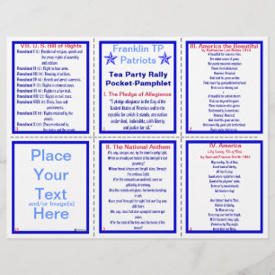 E-VIII** Patriotic Rally Pamphlet  (Customisable) Flyer