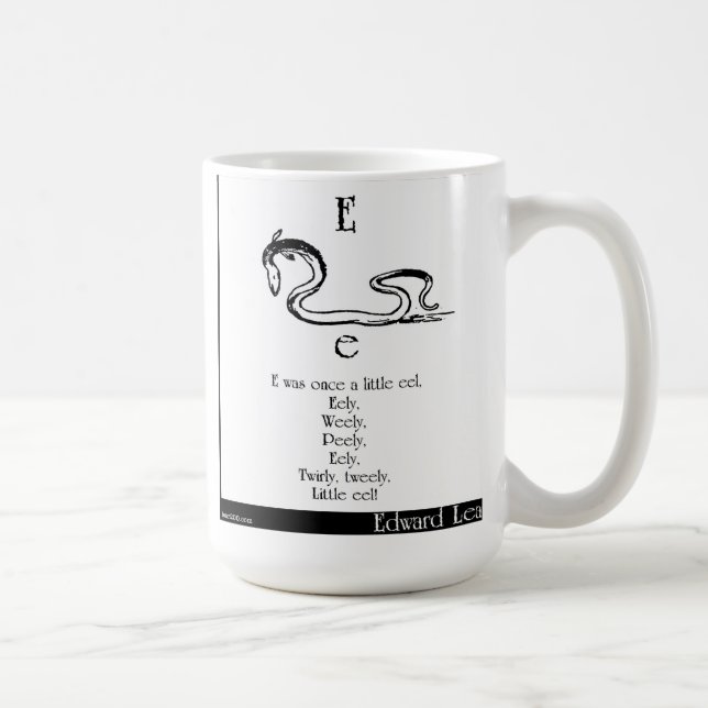 E was once a little eel coffee mug (Right)
