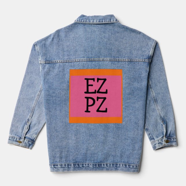 E Z P Z DENIM JACKET (Back)