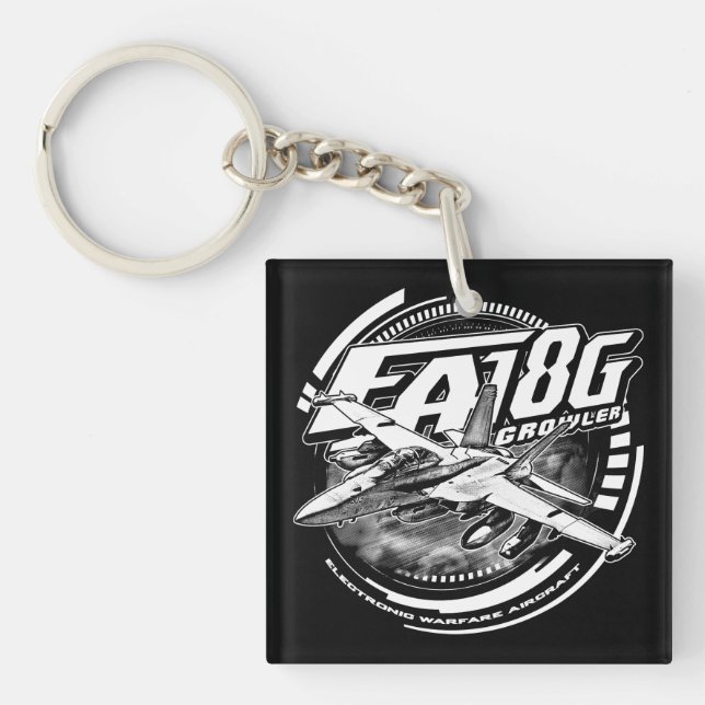 EA-18G Growler Acrylic Keychain Acrylic Keychain (Front)