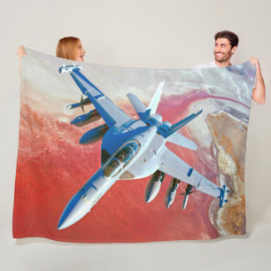 EA-18G GROWLER FLEECE BLANKET