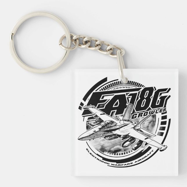EA-18G Growler Keychain Acrylic Keychain (Front)
