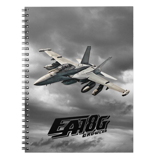 EA-18G Growler Notebook Spiral Photo Notebook (Front)