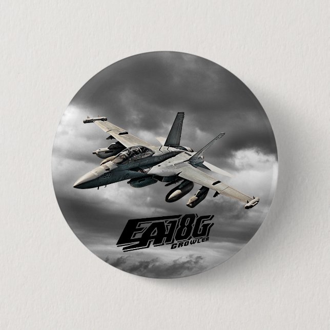EA-18G Growler Pinback Button Button (Front)