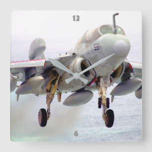 EA-6B PROWLER SQUARE WALL CLOCK