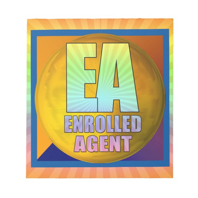 EA LOGO ENROLLED AGENT NOTEPAD (Front)