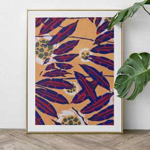 EA Séguy botanical flower print poster