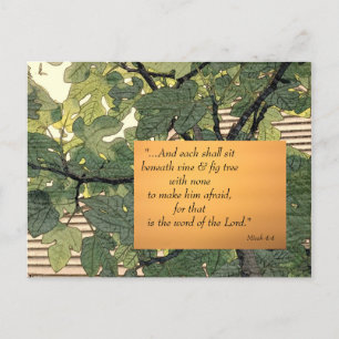 Each Beneath Vine & Fig Tree Postcard