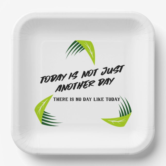 Each day is special! paper plate (Front)
