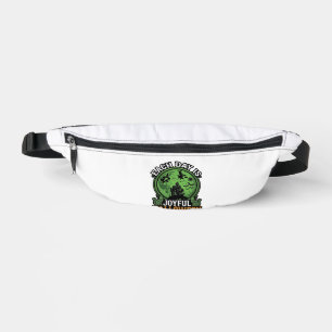 Each Day Joyful Halloween Haunted House Witch Cat Bum Bags
